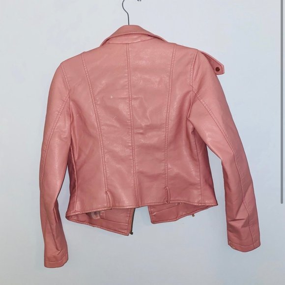 pink chigg basic leather jacket - Picture 2 of 2